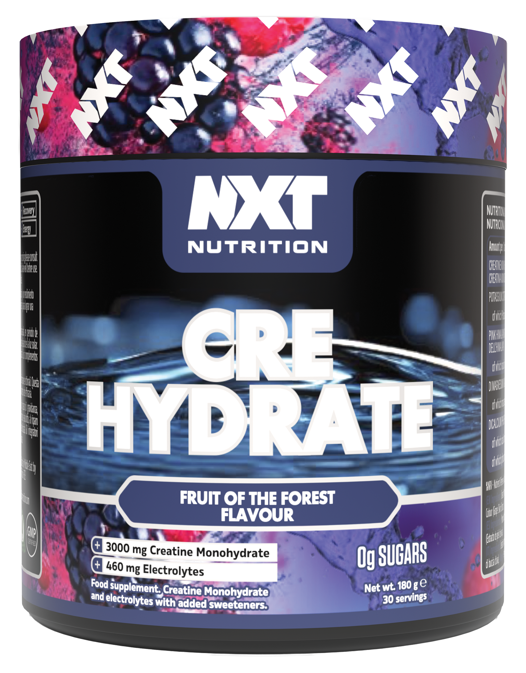 NXT Nutrition CRE Hydrate 180g Fruits of the Forest
