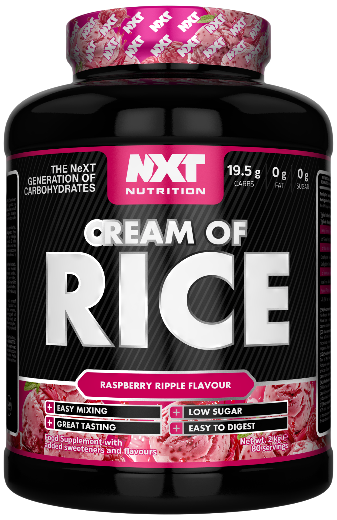 NXT Cream of Rice 2kg Raspberry Ripple