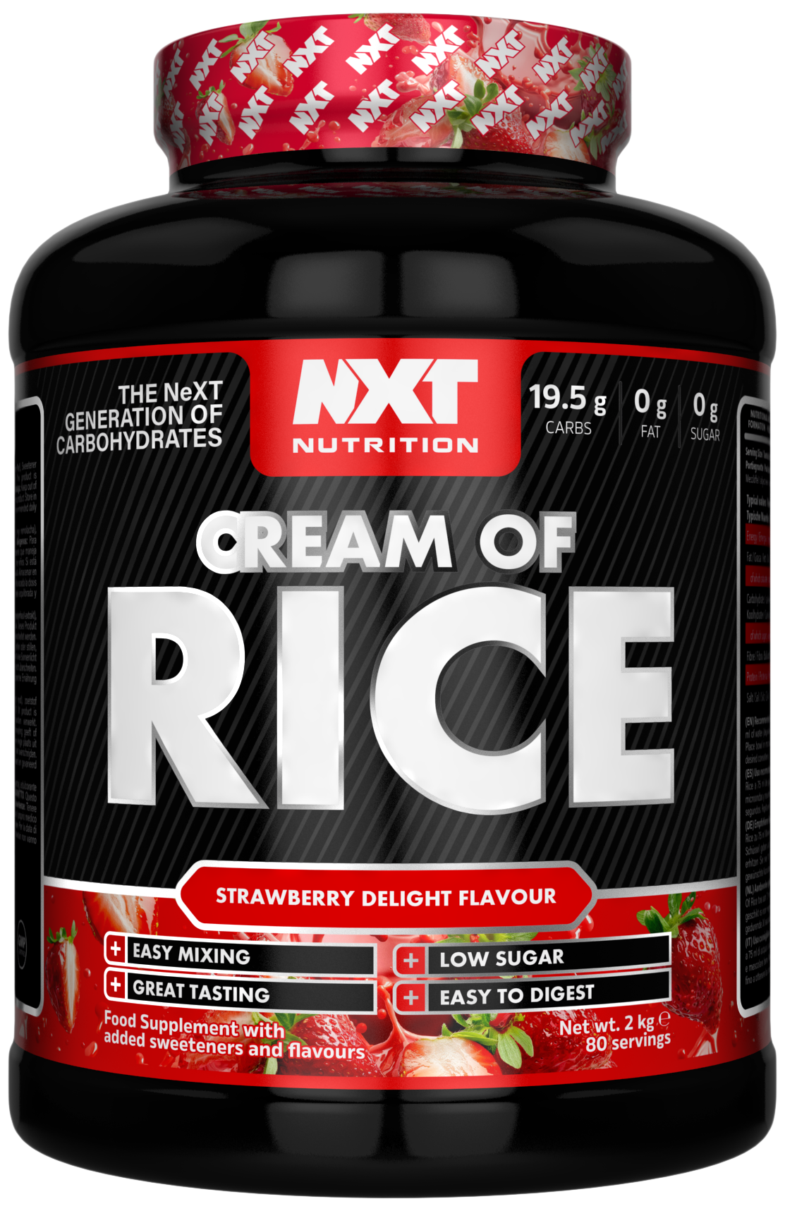 NXT Cream of Rice 2kg Strawberry Delight