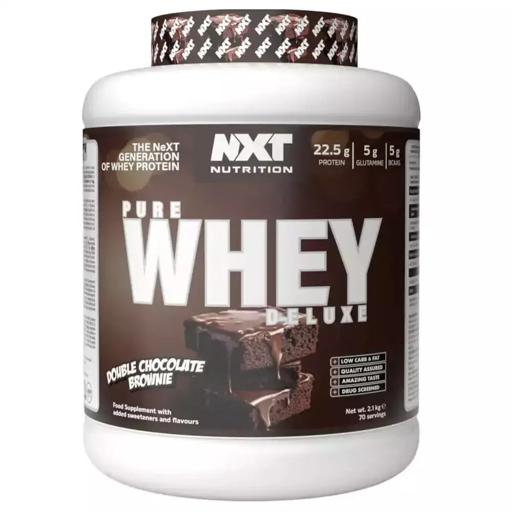 NXT Nutrition Pure Whey Deluxe 2.1kg Double Choc Brownie
