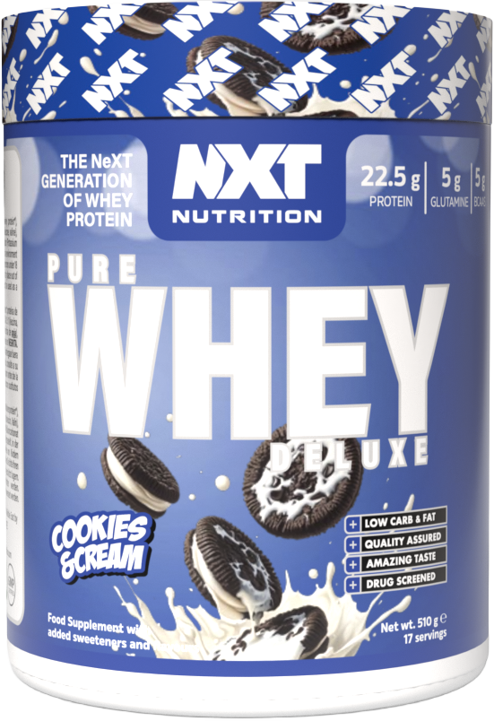NXT Nutrition Pure Whey Deluxe 510g Cookies & Cream
