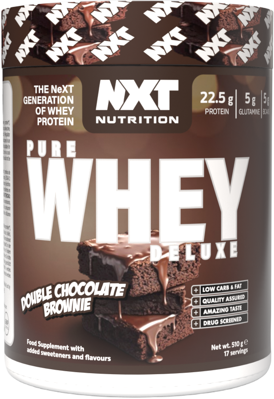 NXT Nutrition Pure Whey Deluxe 510g Double Choc Brownie