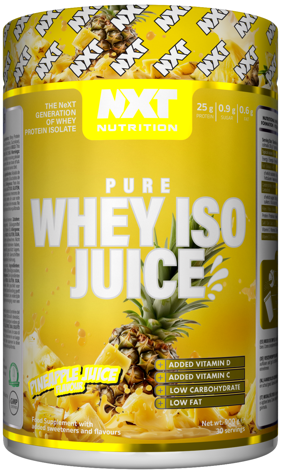 NXT Pure Whey ISO Juice 900g Pineapple Juice