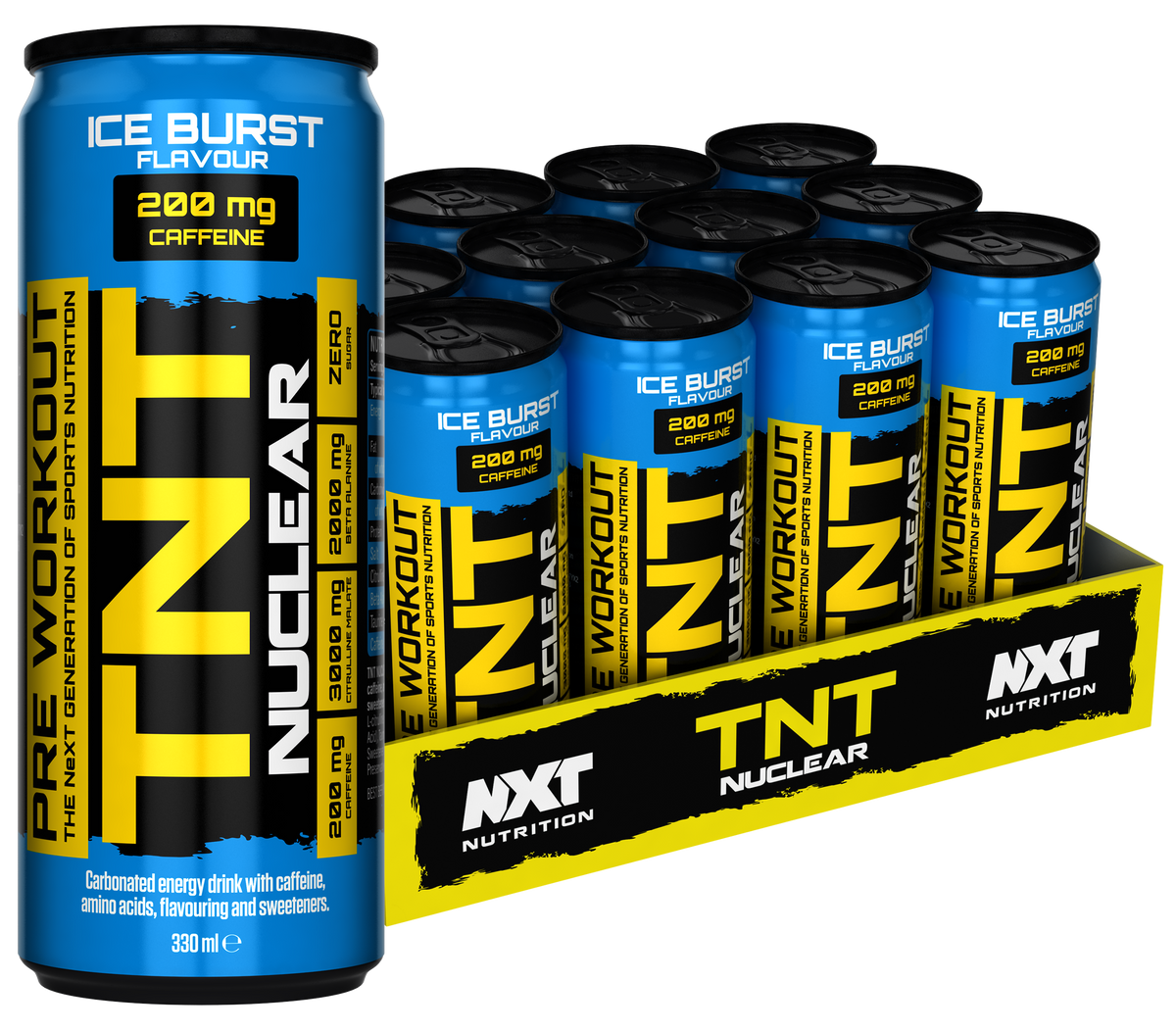 NXT TNT Nuclear 12 x 330ml Ice Burst case
