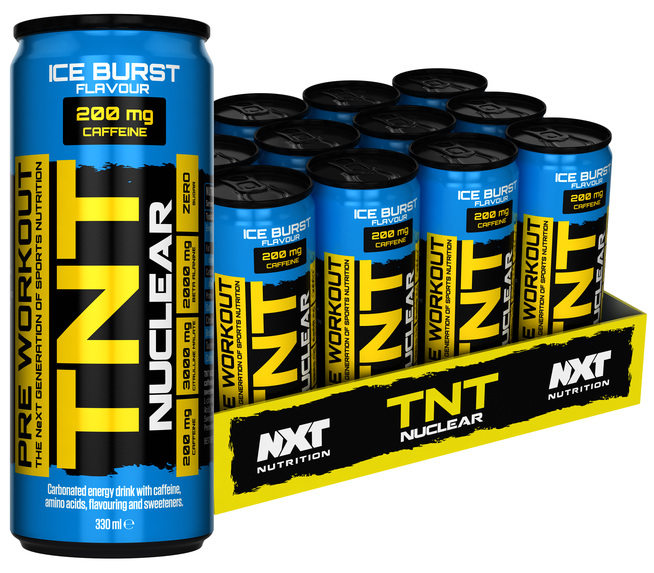 NXT TNT Nuclear 12 x 330ml Ice Burst case