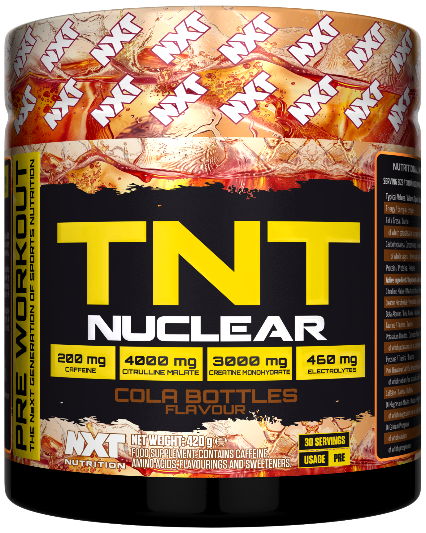 NXT Nutrition TNT Nuclear 420g Cola Bottles