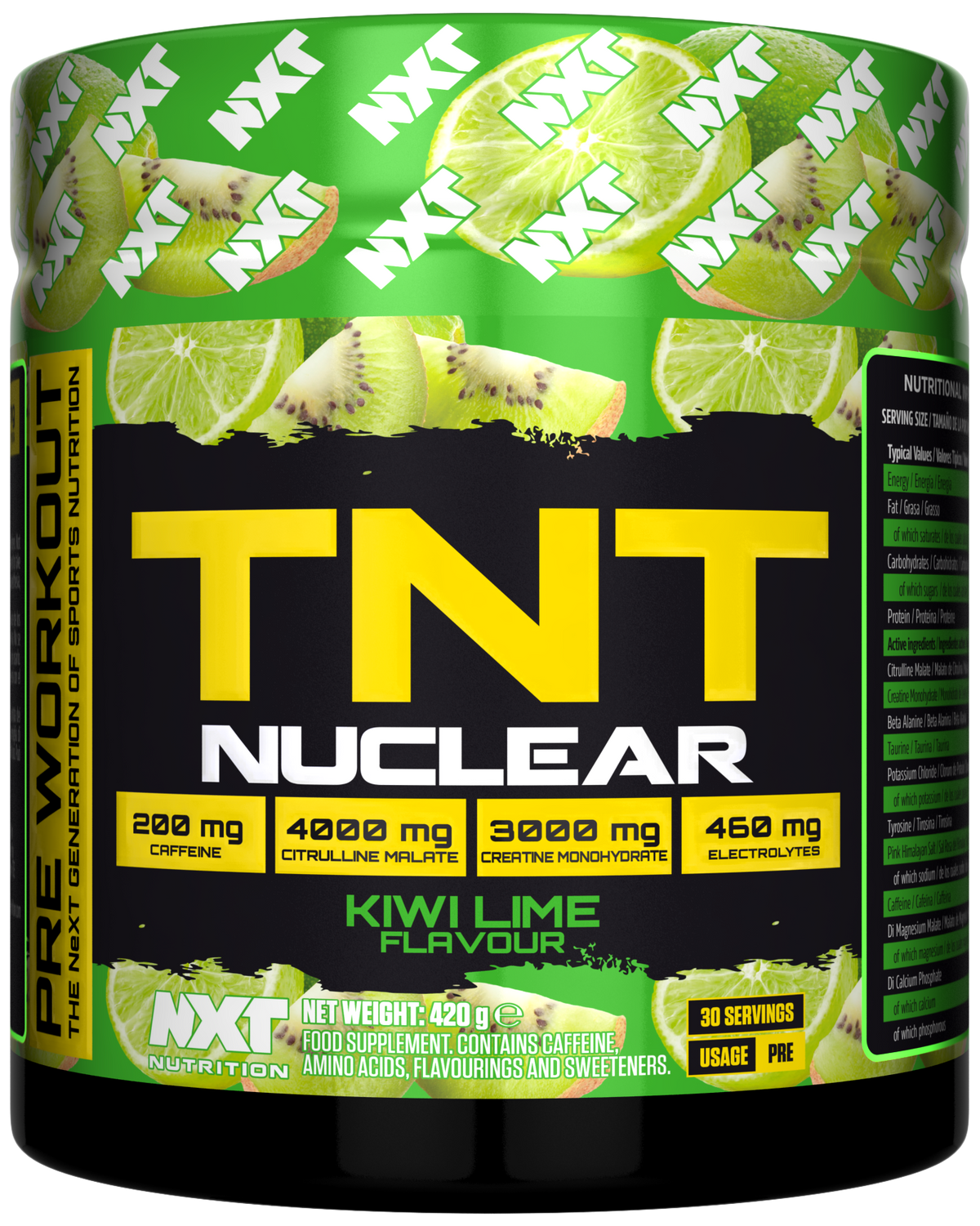 NXT Nutrition TNT Nuclear 420g Kiwi Lime