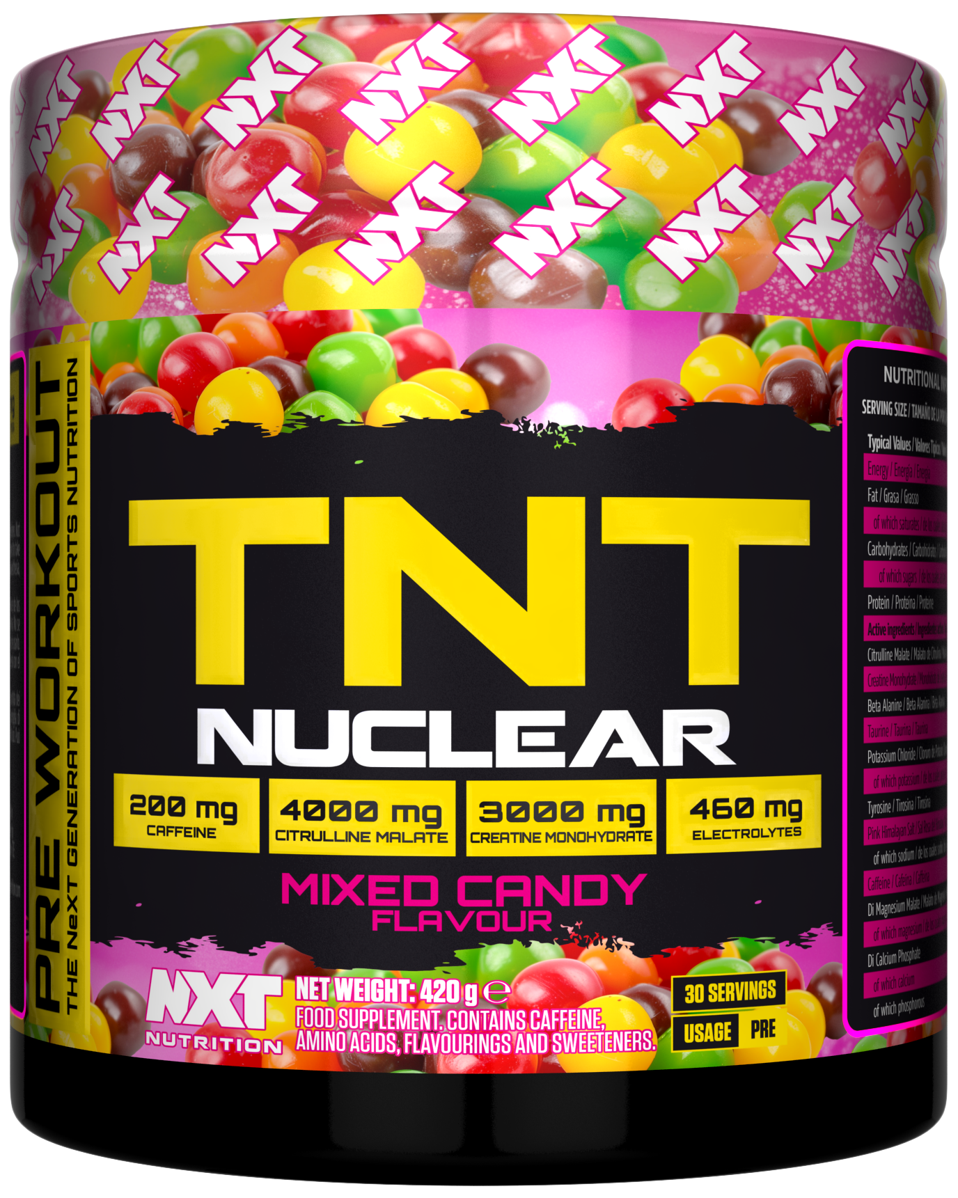 NXT Nutrition TNT Nuclear 420g Mixed Candy