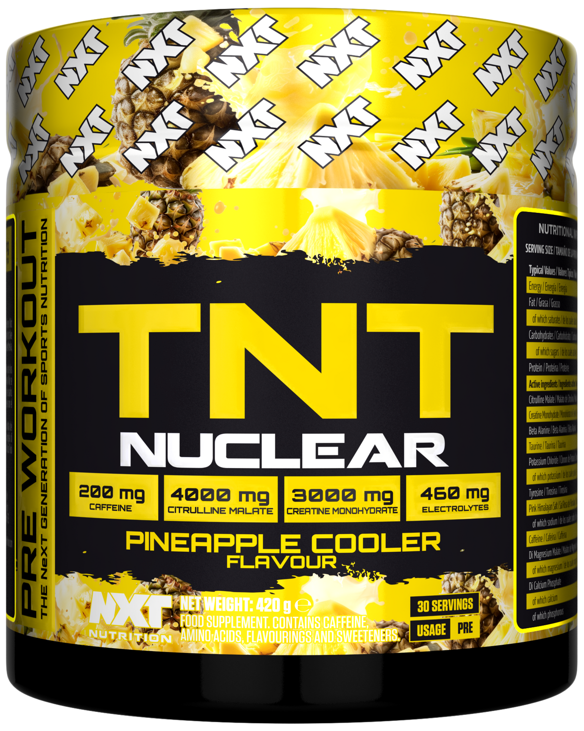 NXT Nutrition TNT Nuclear 420g Pineapple Cooler