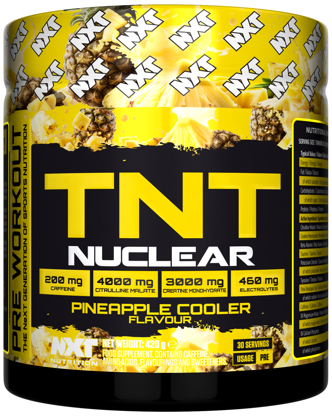 NXT Nutrition TNT Nuclear 420g Pineapple Cooler