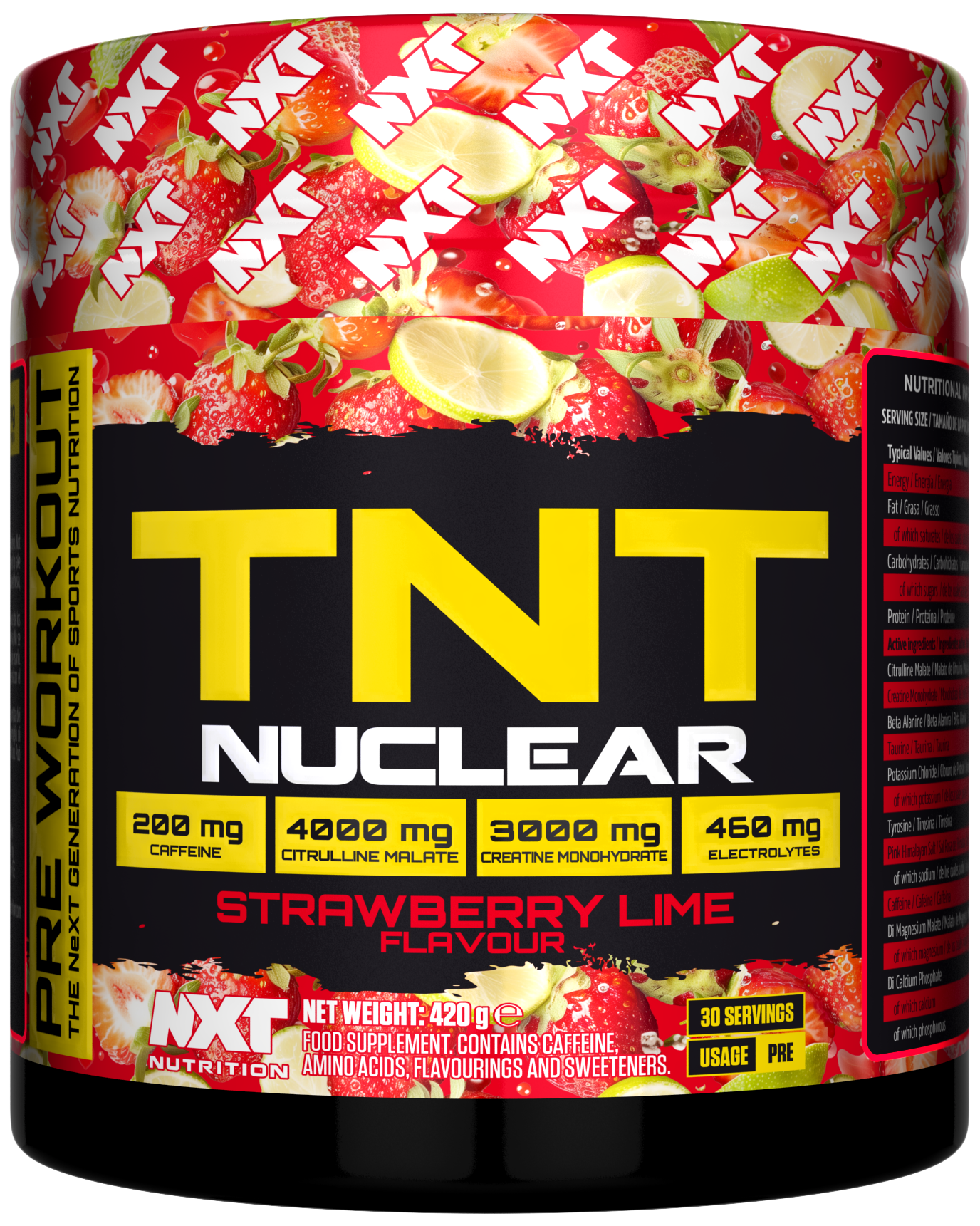 NXT Nutrition TNT Nuclear 420g Strawberry Lime