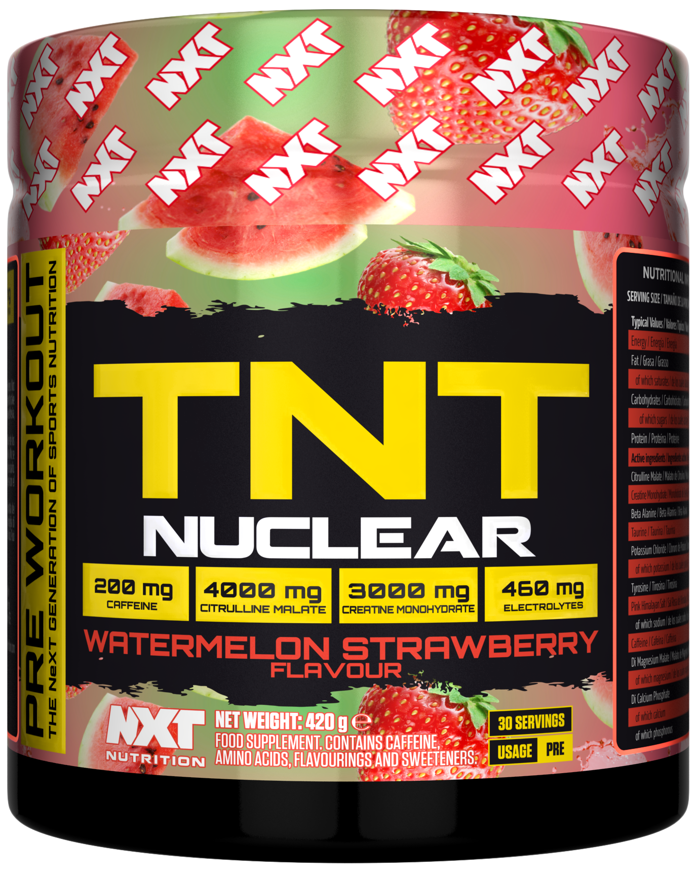 NXT Nutrition TNT Nuclear 420g Watermelon & Strawberry