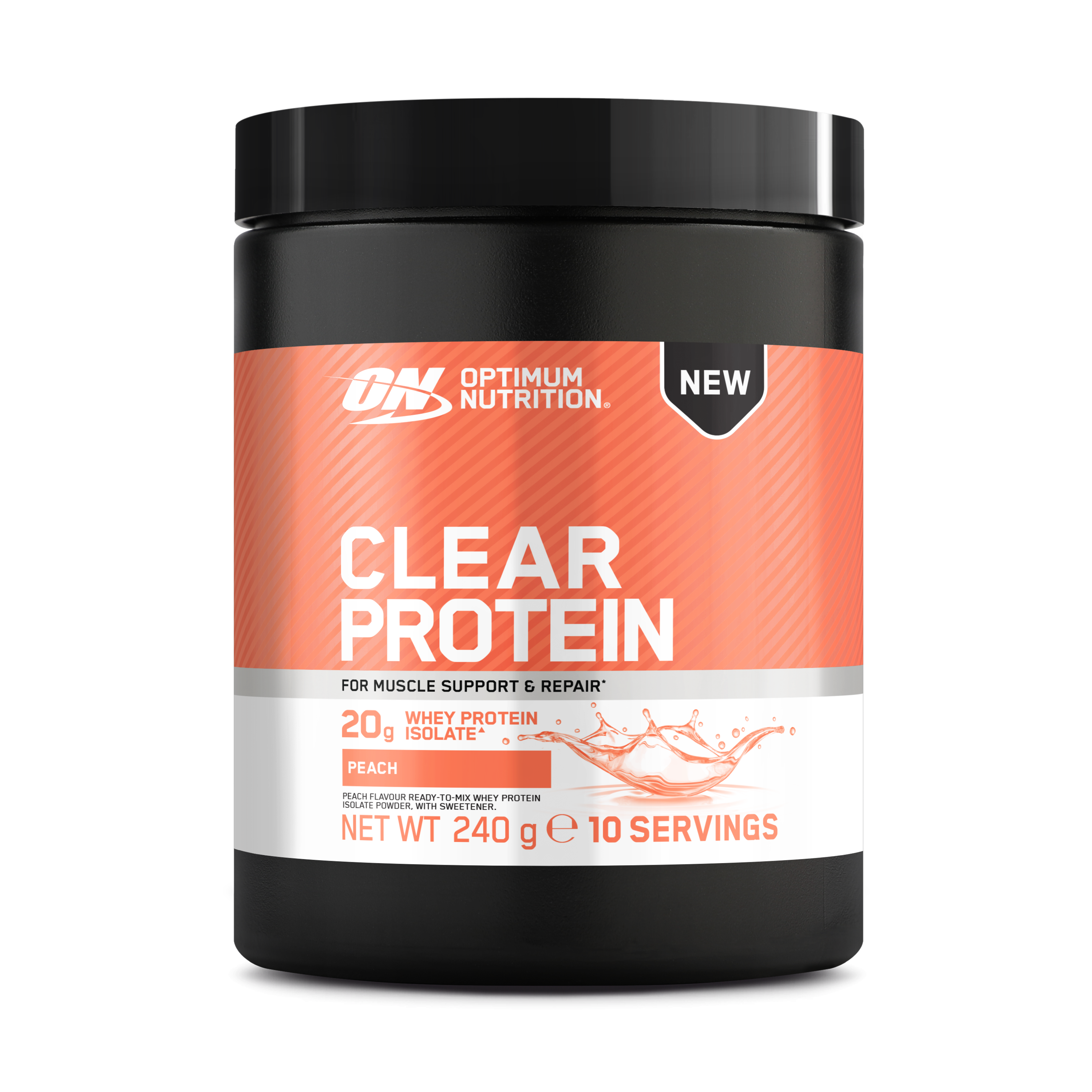 Optimum Nutrition Clear Whey Protein 240g Peach