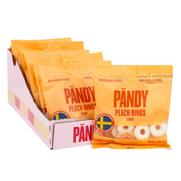 PANDY Peach Rings 14x50g Display Box