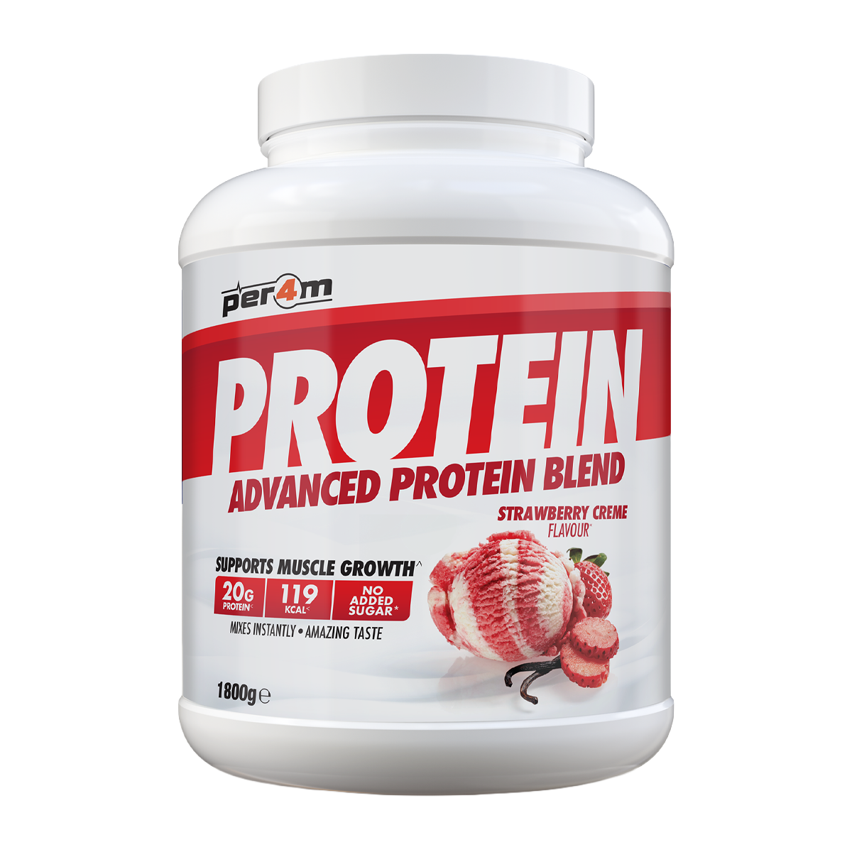 Per4m Advanced Protein 1.8kg Strawberry Creme