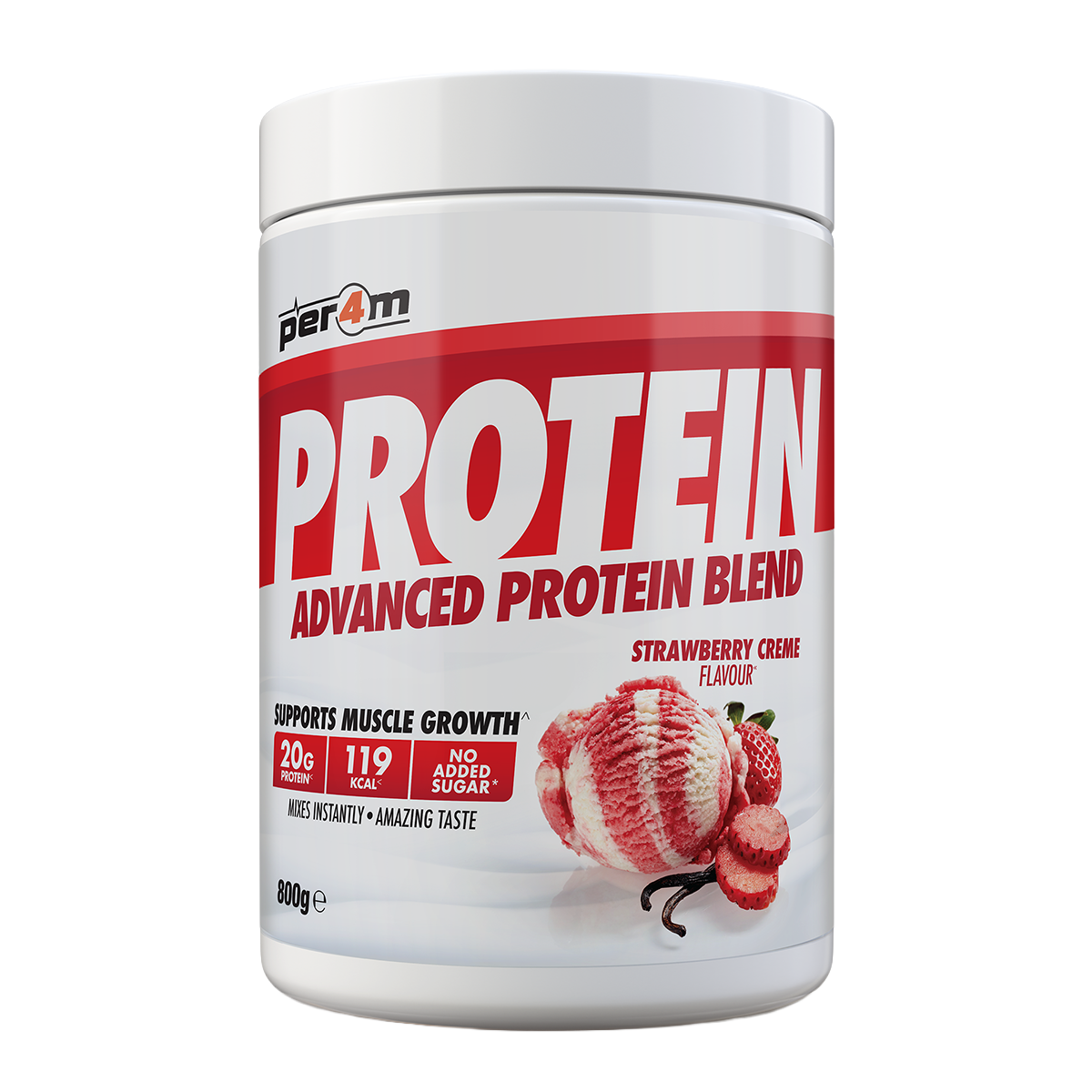 Per4m Advanced Protein 800g Strawberry Creme
