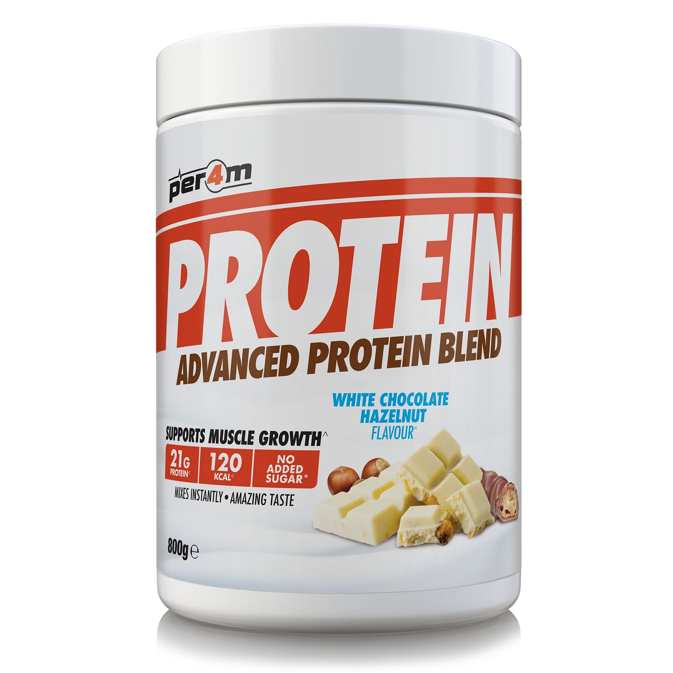 Per4m Advanced Protein 800g White Chocolate Hazelnut