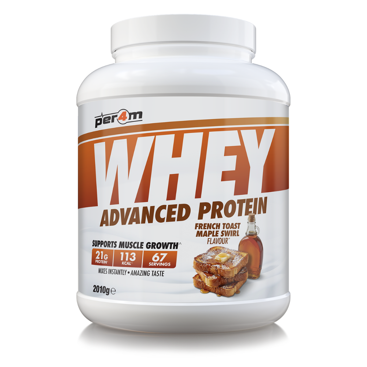 Per4m Advanced Whey Protein 2.01kg French Toast Maple Swirl