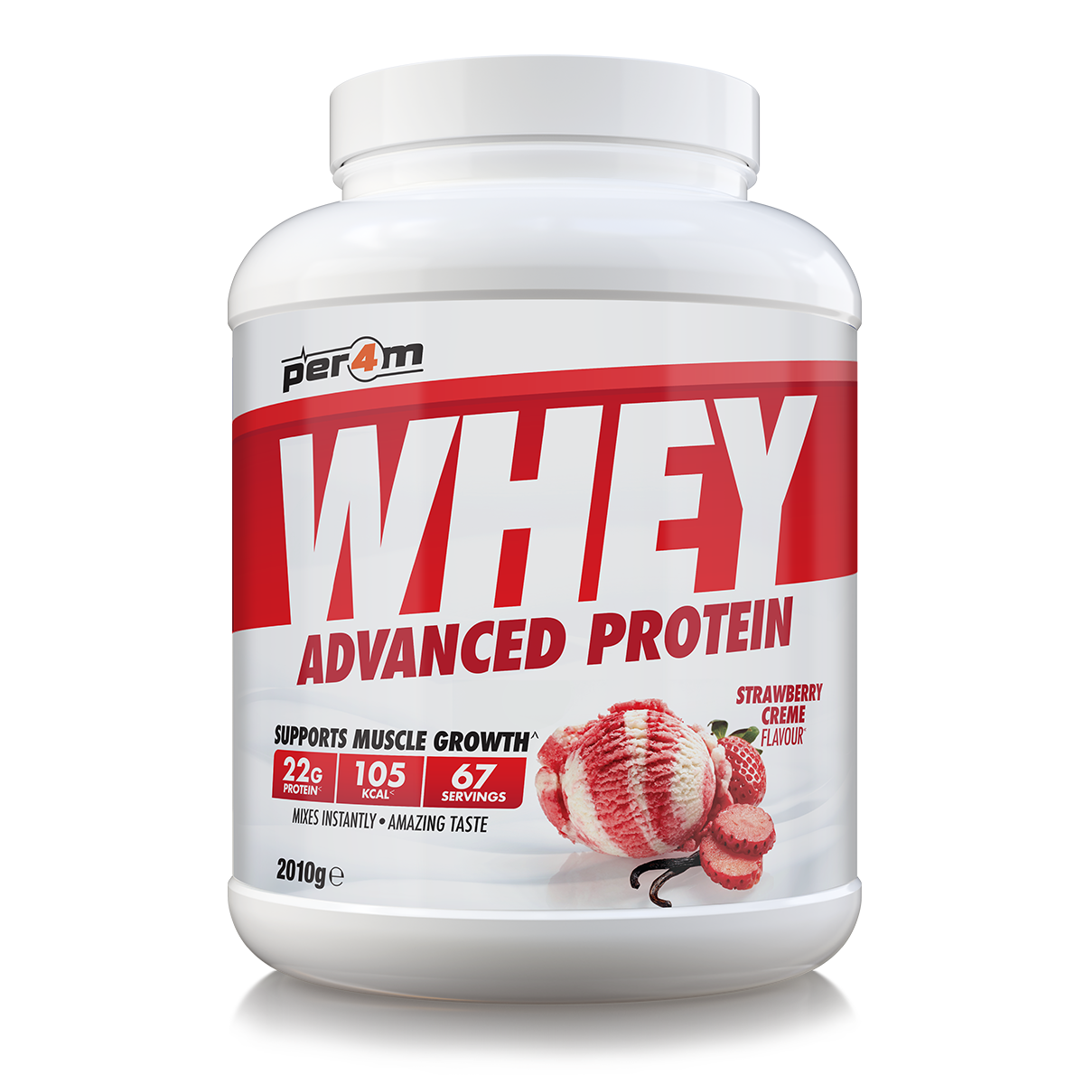 Per4m Advanced Whey Protein 2.01kg Strawberry Creme