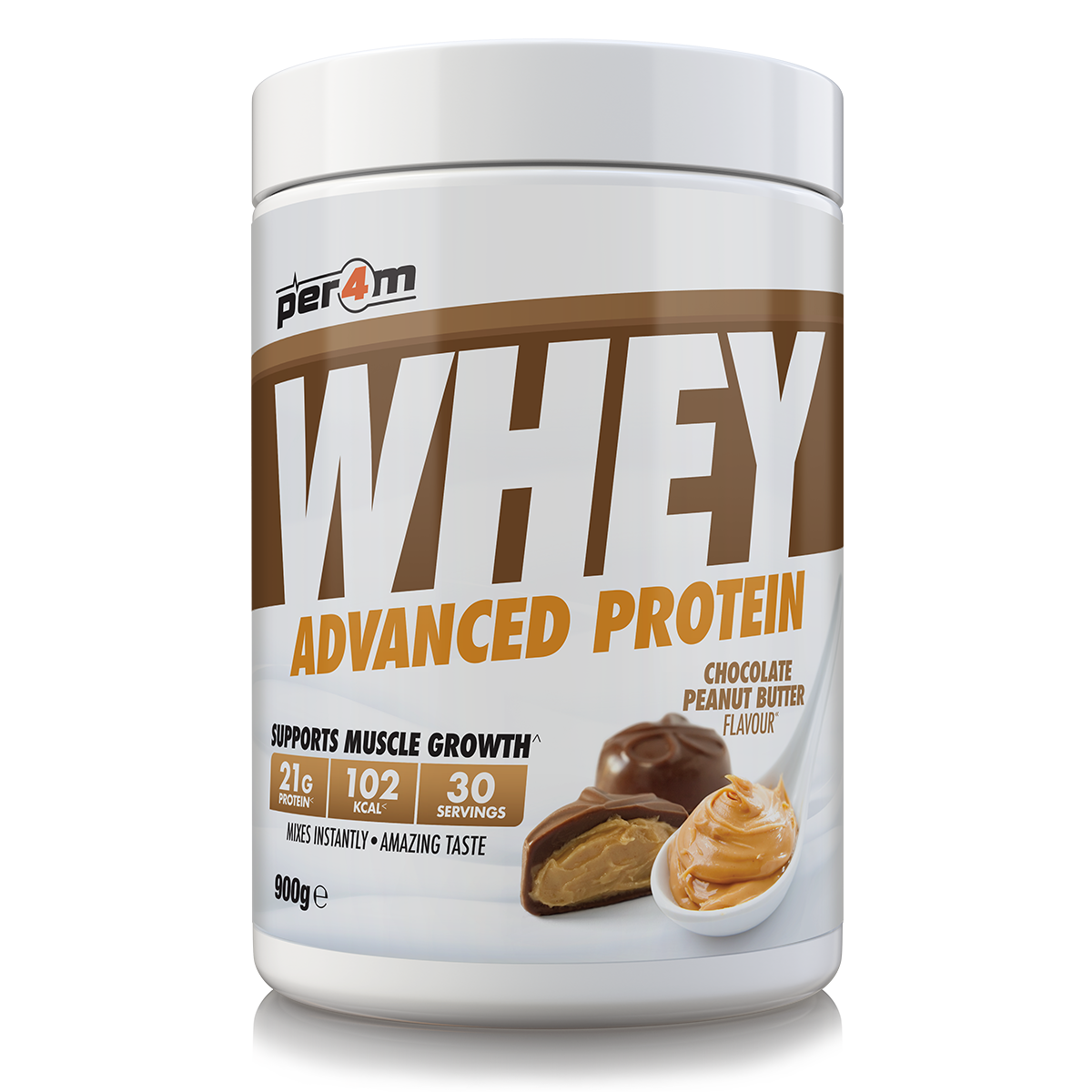 Per4m Advanced Whey Protein 900g Chocolate Peanut Butter