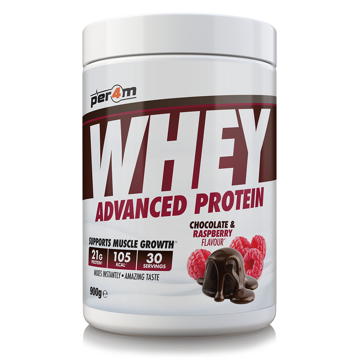 Per4m Advanced Whey Protein 900g Chocolate & Raspberry