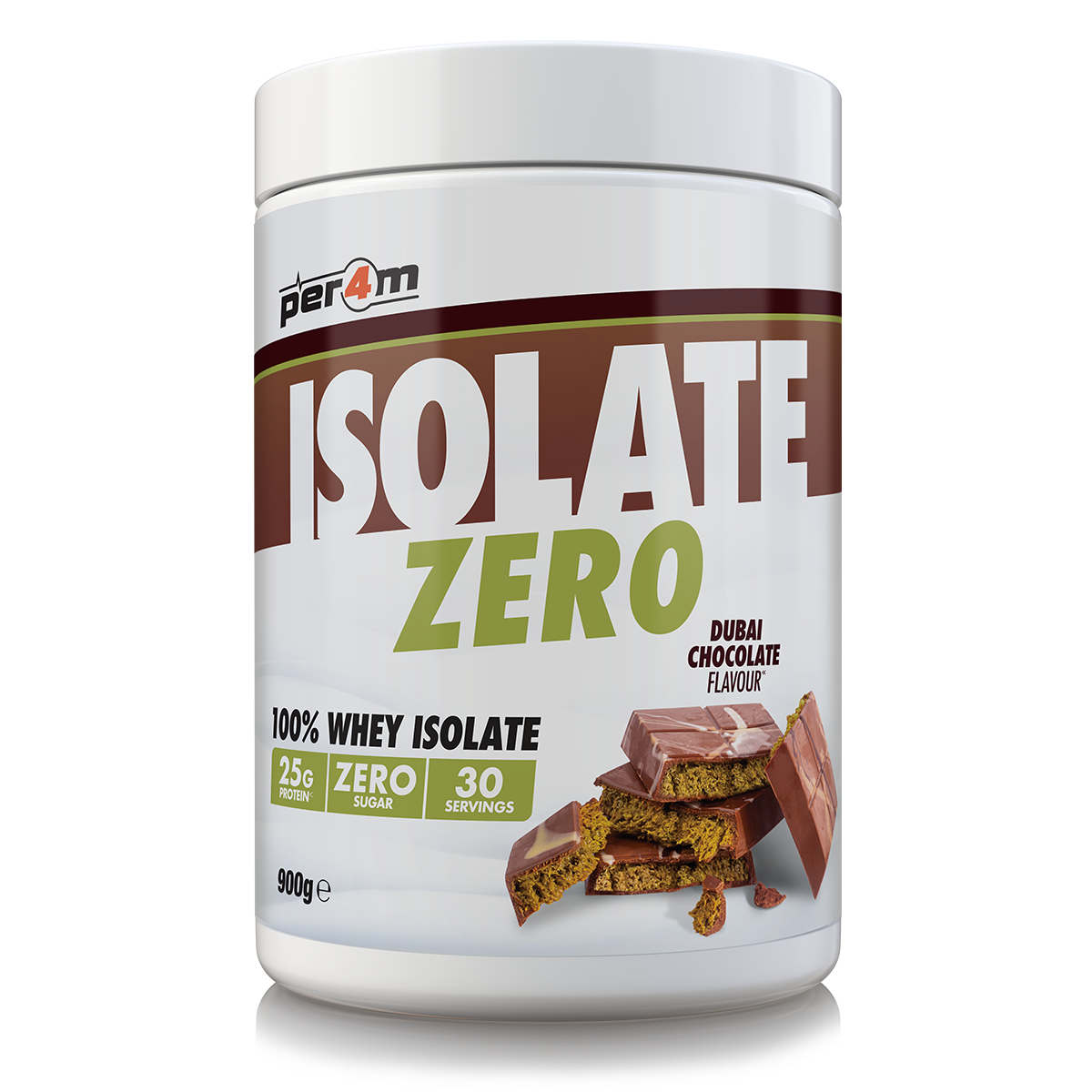 Per4m Isolate Zero 900g Dubai Chocolate
