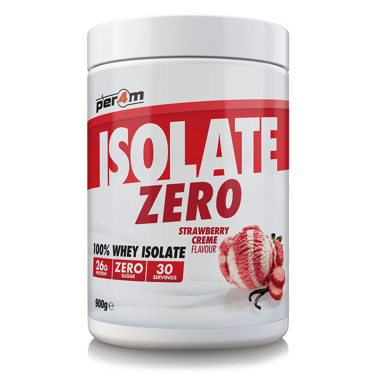 Per4m Isolate Zero 900g Strawberry Creme