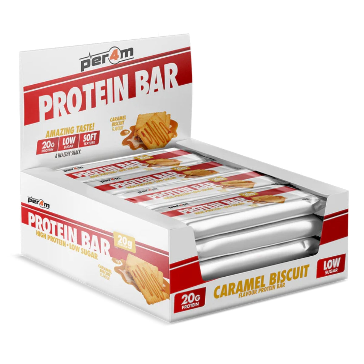 Per4m Protein Bar 12x62g Caramel Biscuit