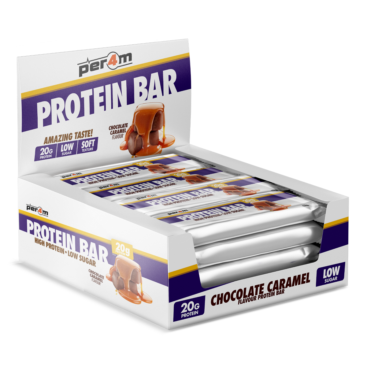 Per4m Protein Bar 12x62g Chocolate Caramel
