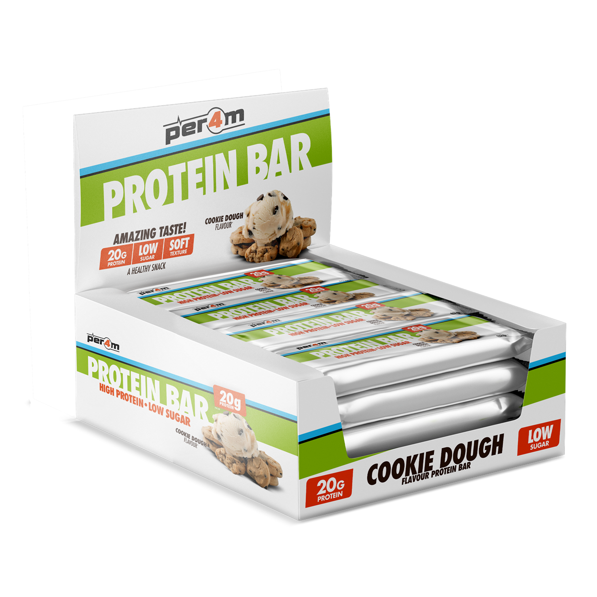 Per4m Protein Bar 12x62g Cookie Dough