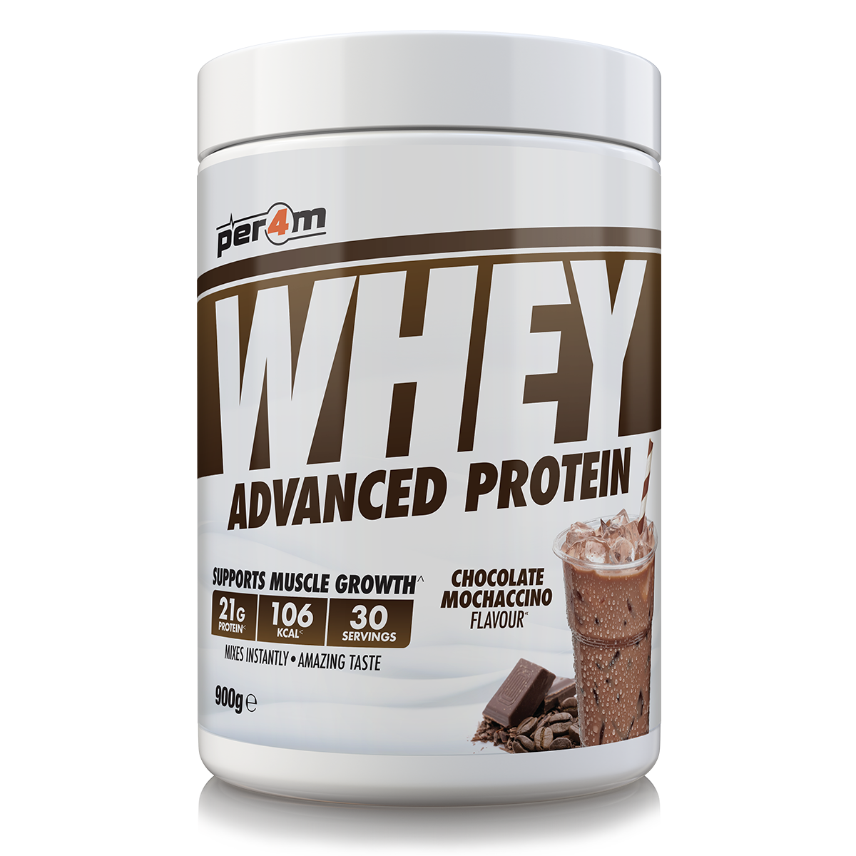 Per4m Advanced Whey Protein 900g Chocolate Mochaccino