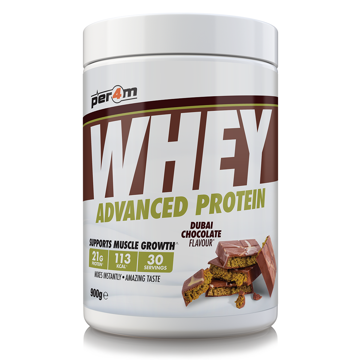 Per4m Advanced Whey Protein 900g Dubai Chocolate