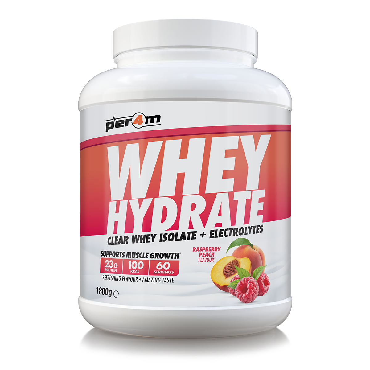 Per4m Whey Hydrate 1.8kg Raspberry Peach