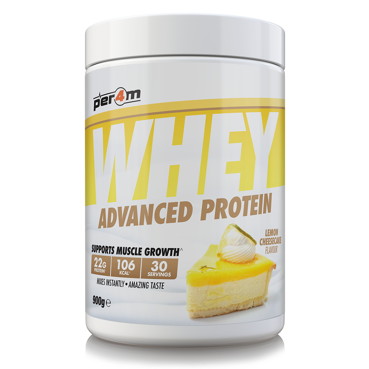 Per4m Advanced Whey Protein 900g Lemon Cheesecake