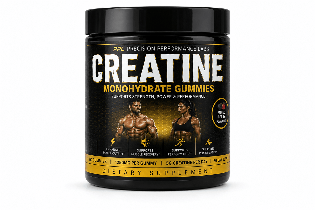 Precision Performance Labs Creatine Monohydrate Gummies 5g – Mixed Berry 120 Count - Precision Performance Labs