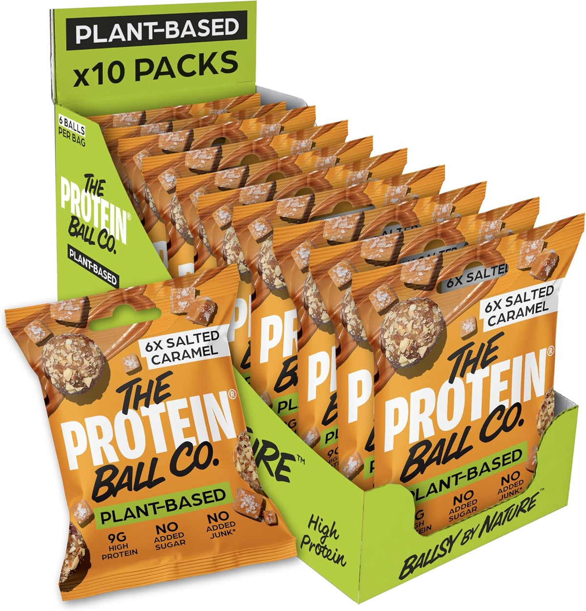 The Protein Ball Co Vegan Protein Balls Salted Caramel 10x45g