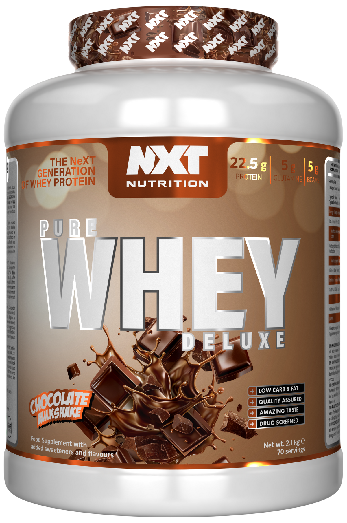NXT Nutrition Pure Whey Deluxe 2.1kg Chocolate Milkshake