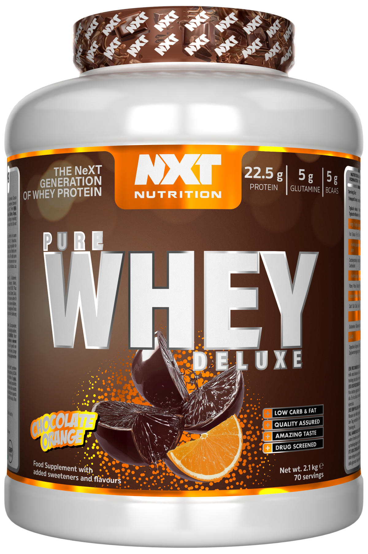 NXT Nutrition Pure Whey Deluxe 2.1kg Chocolate Orange