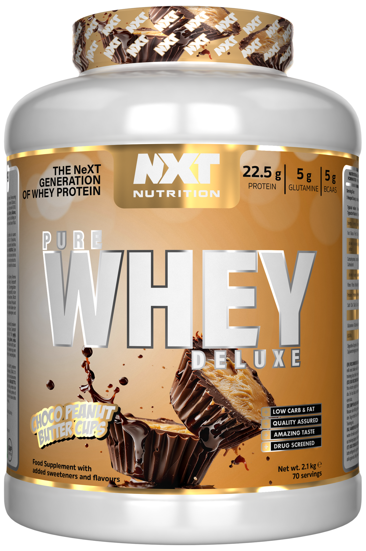 NXT Nutrition Pure Whey Deluxe 2.1kg Choco Peanut Butter Cups
