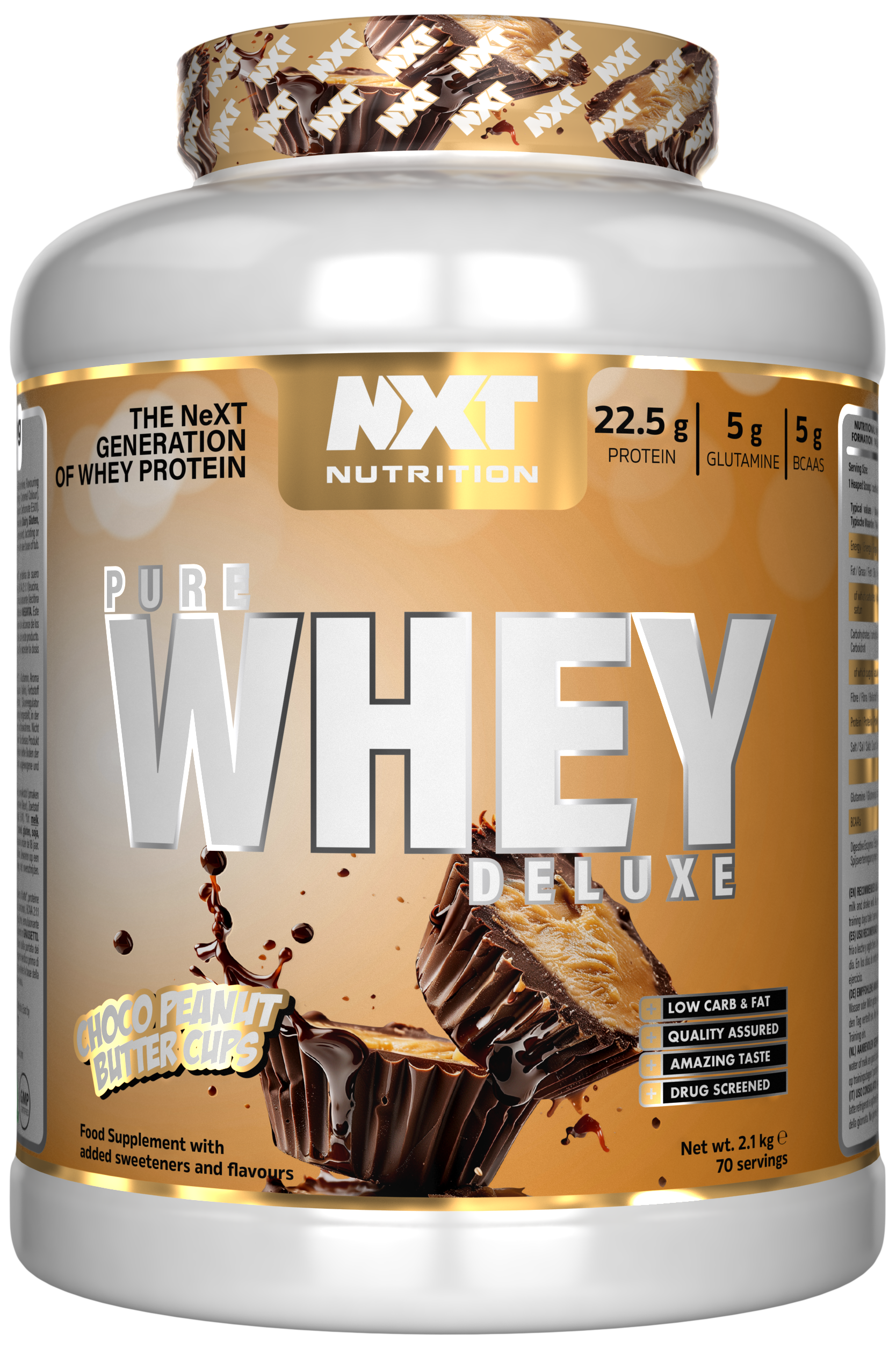 NXT Nutrition Pure Whey Deluxe 2.1kg Choco Peanut Butter Cups