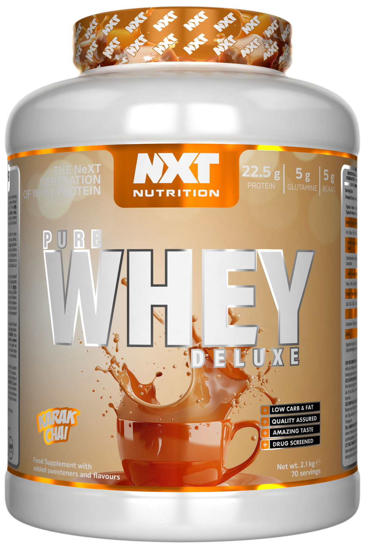 NXT Nutrition Pure Whey Deluxe 2.1kg Karak Chai