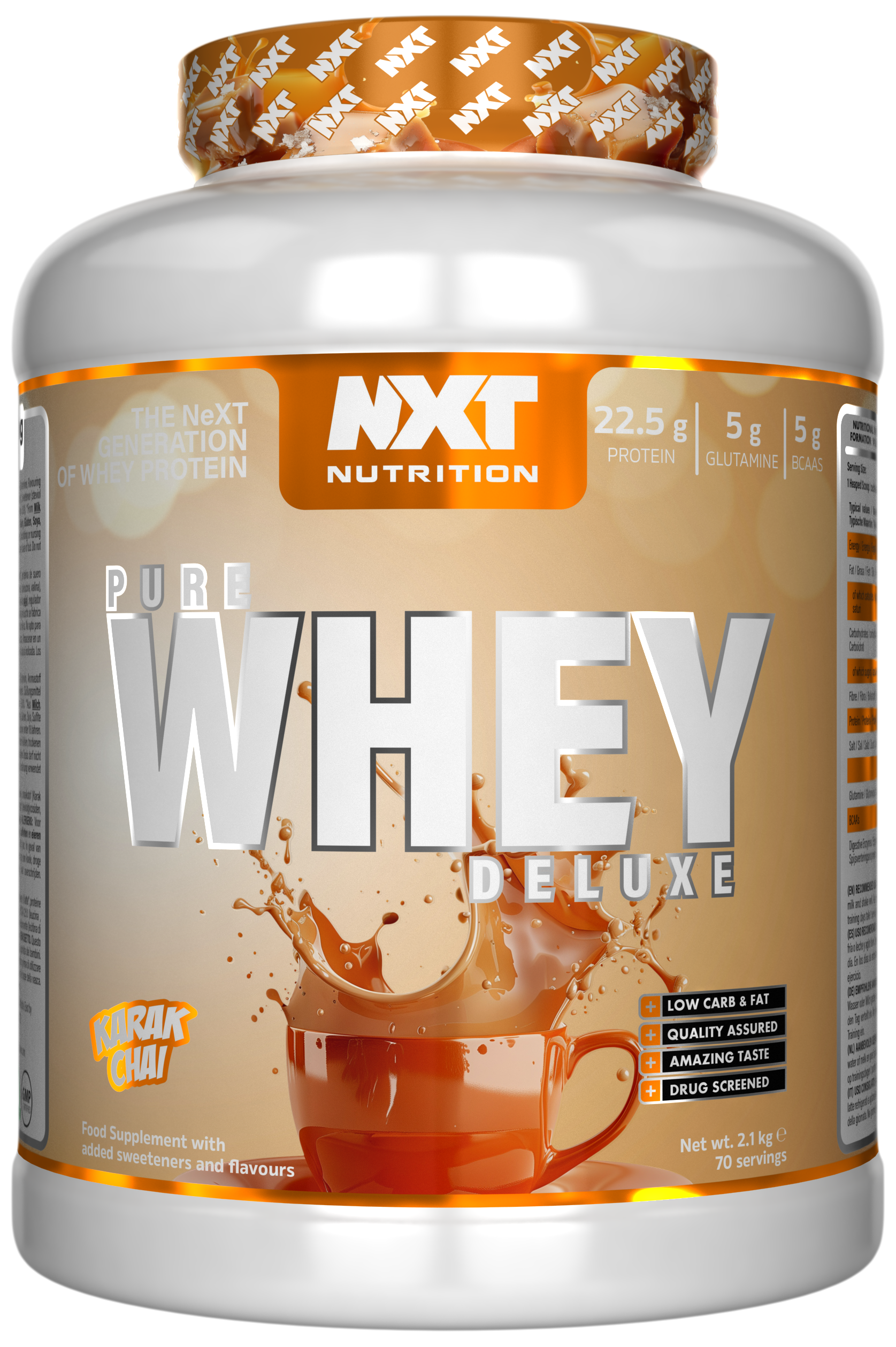 NXT Nutrition Pure Whey Deluxe 2.1kg Karak Chai