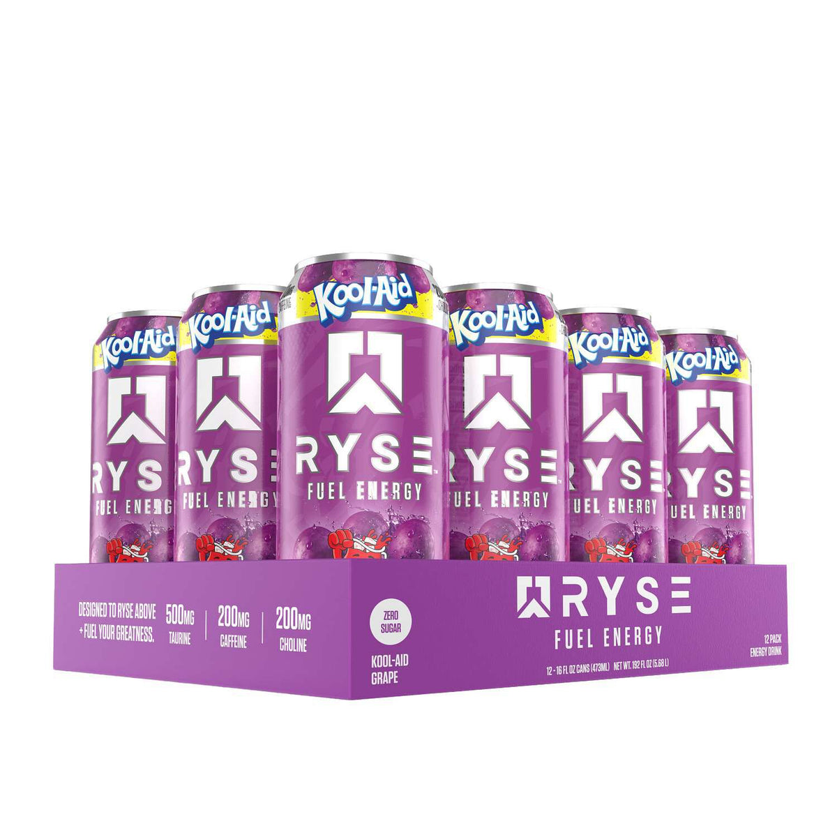 RYSE Fuel Energy 12x473ml Kool-Aid Grape