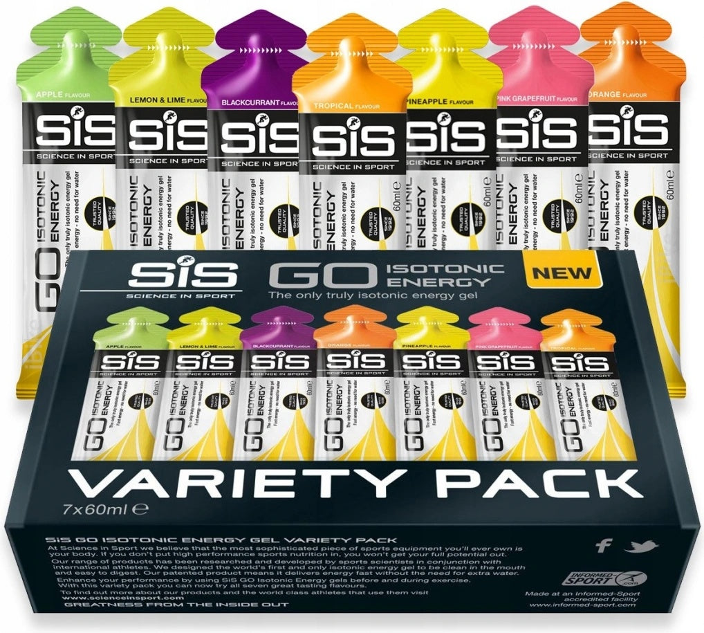SIS Go Isotonic Energy Gel 7x60ml Variety Pack