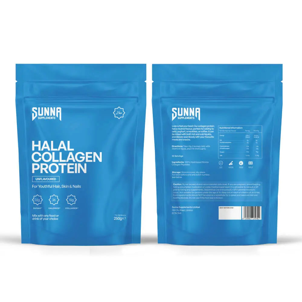 Sunna Supplements Halal Collagen Protein 250g Unflavoured