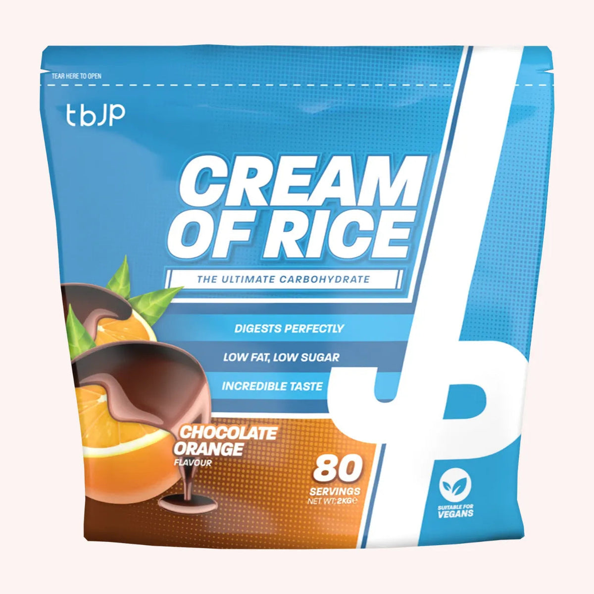Trained By JP Cream Of Rice 2kg Choc Orange