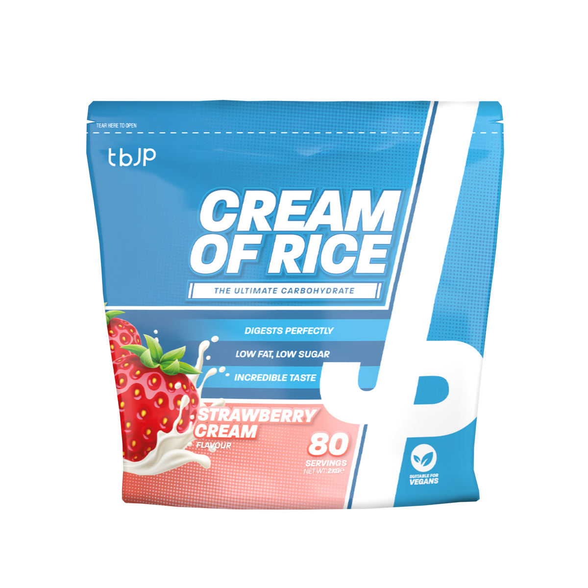 Trained By JP Cream Of Rice 2kg Strawberries & Cream