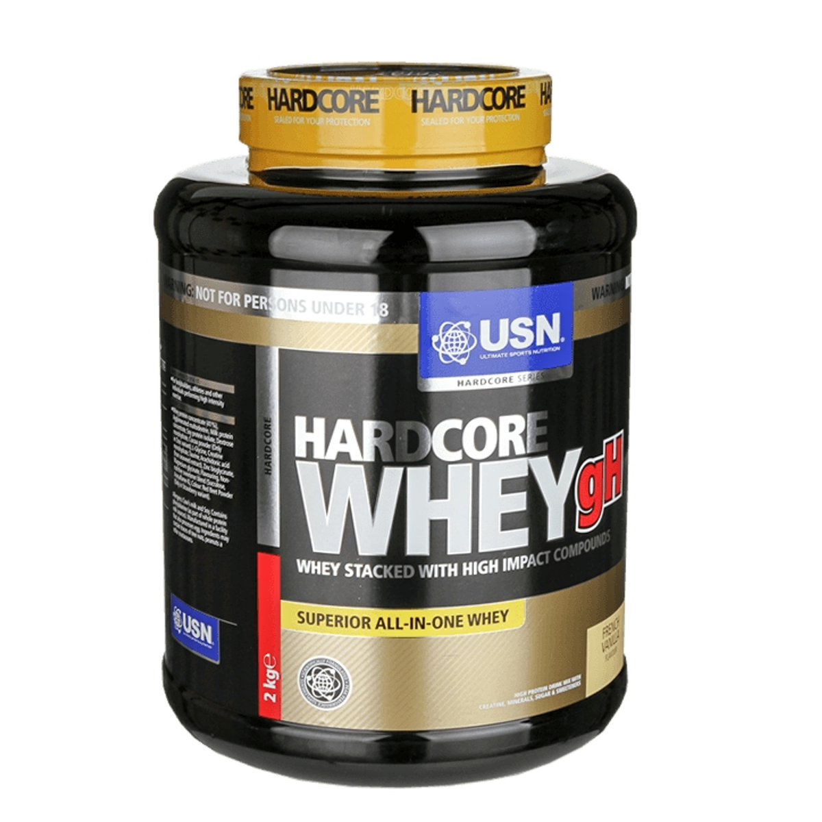 USN Hardcore Whey GH 2kg Vanilla